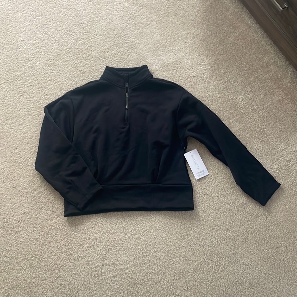 Athleta altitude polartec half zip sweatshirt brand new with tags size large